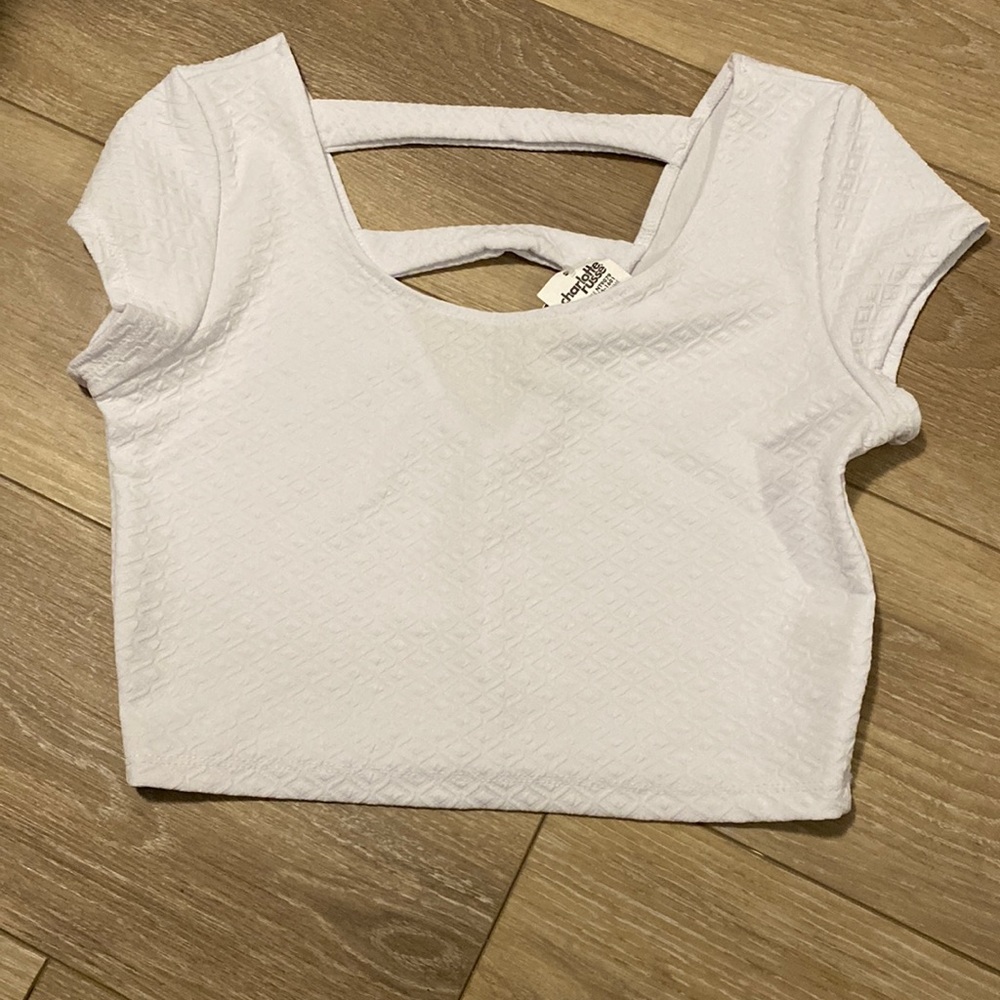 White crop top